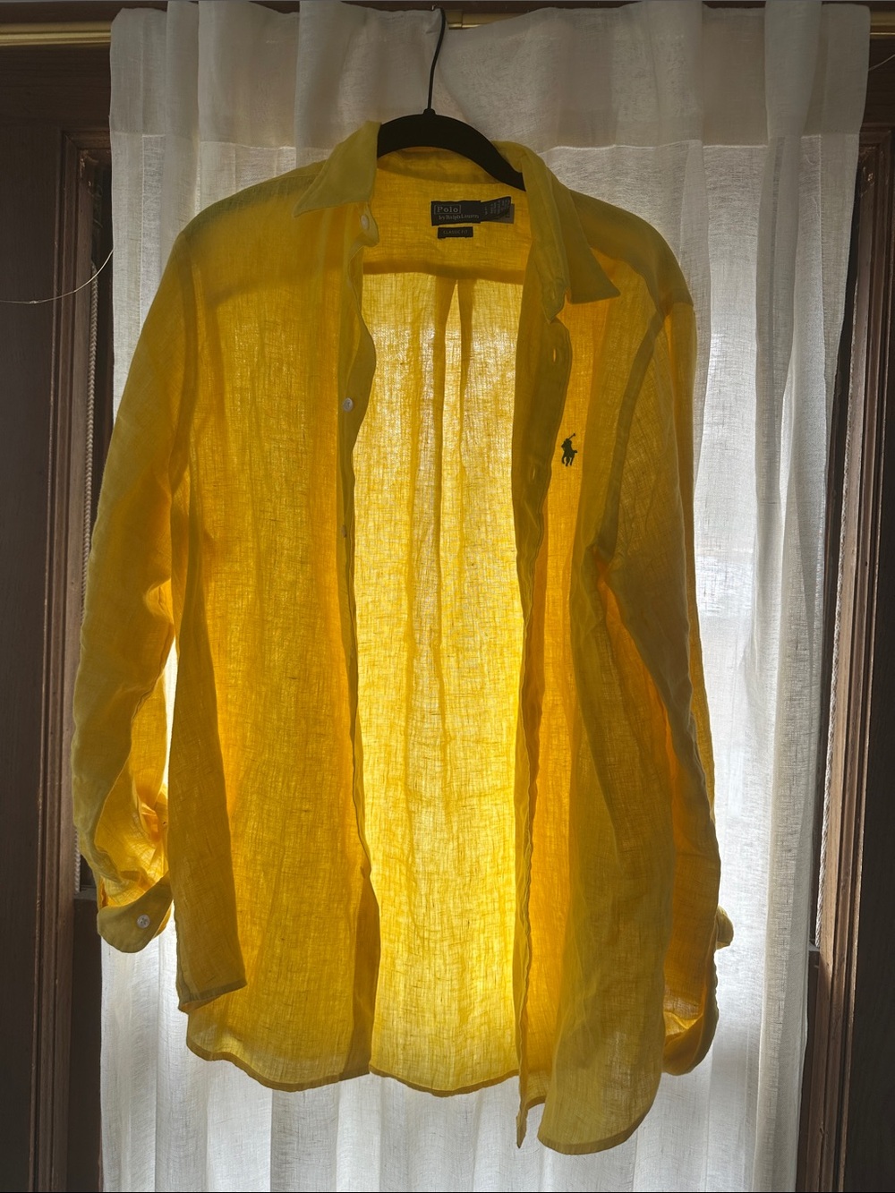 Ralph Lauren Yellow Linen Shirt